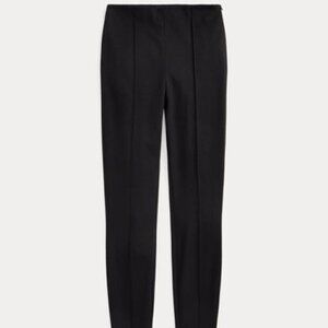 Polo Ralph Lauren Leggings Pants Women's XS Black Ponte Stretch Ankle Zip